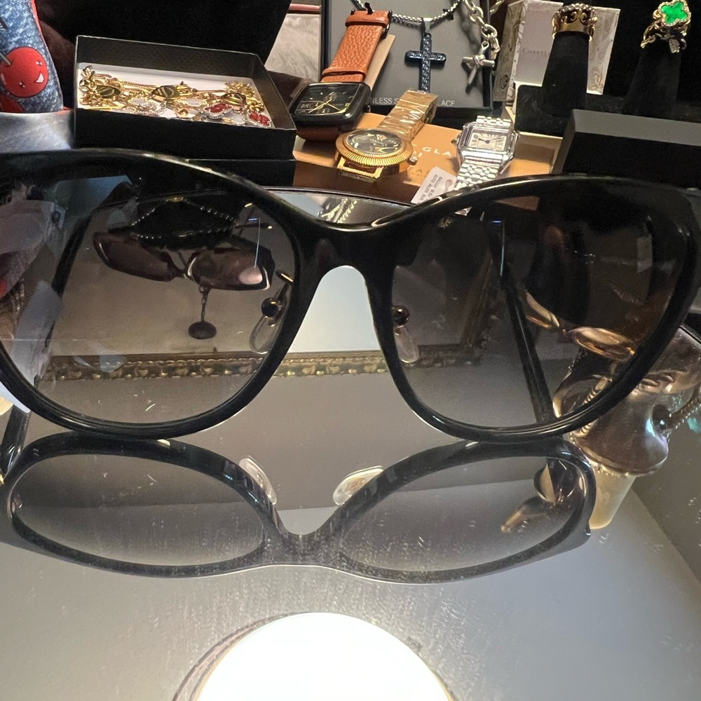Cartier Black Sunglasses with Gold Accents